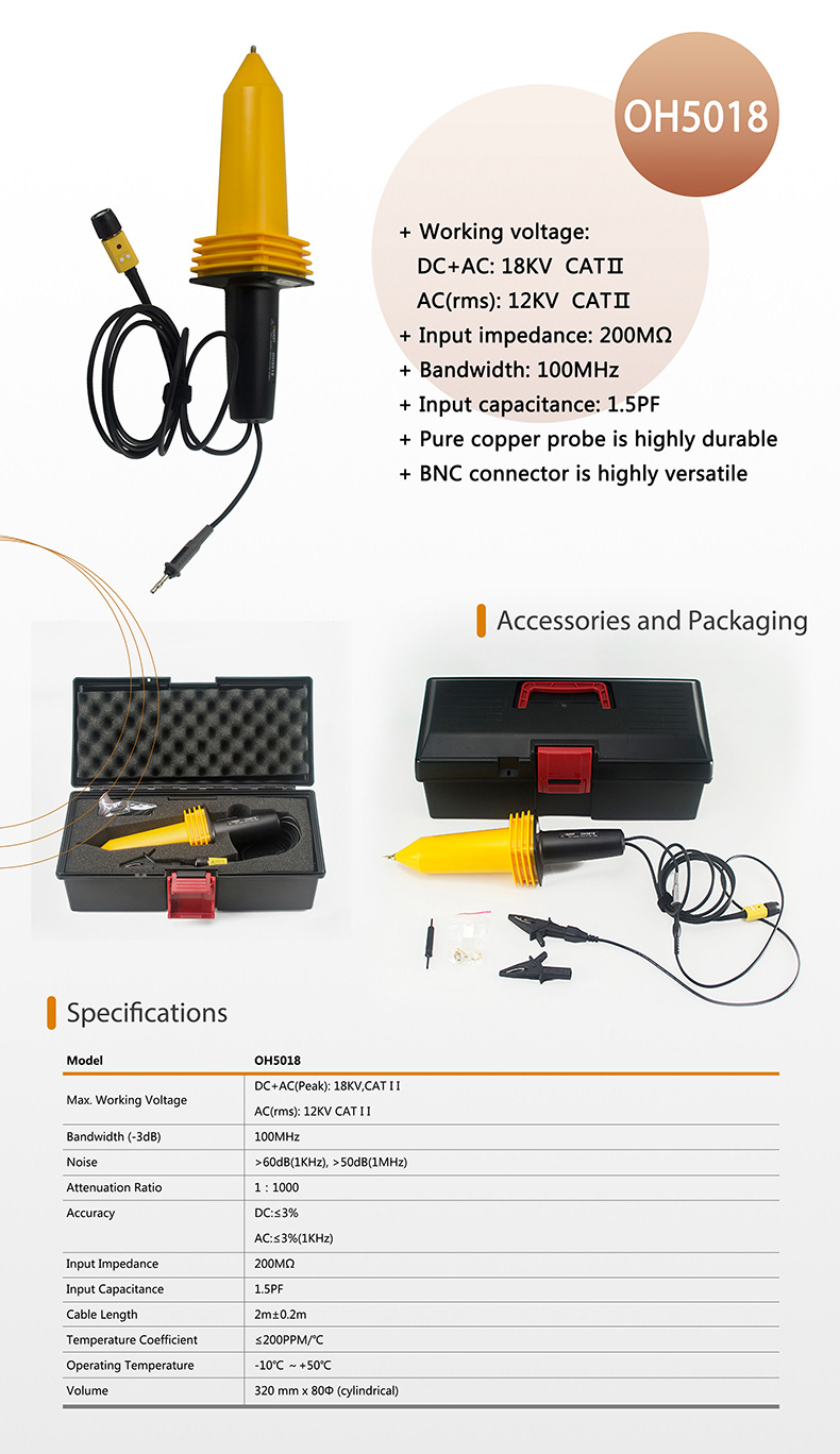 OWON OH5018 Passive High Voltage Probe