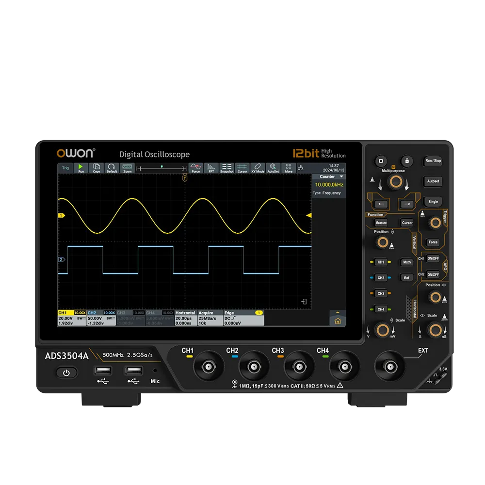 ADS3000A シリーズ 12 ビット 多機能デジタル・オシロスコープ